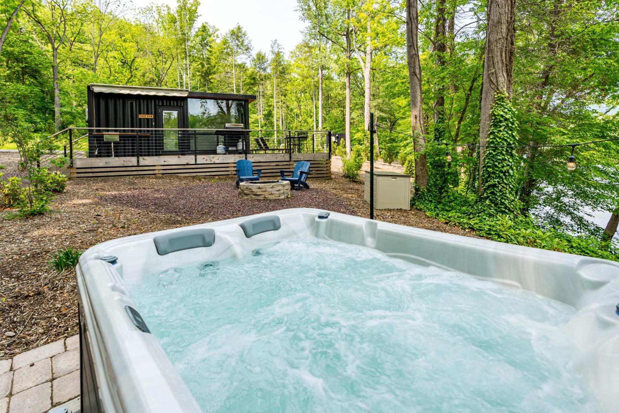 Riverside Tiny Cabin W Hot Tub, Fire Pit, & Kayaks Rileyville Ngoại thất bức ảnh